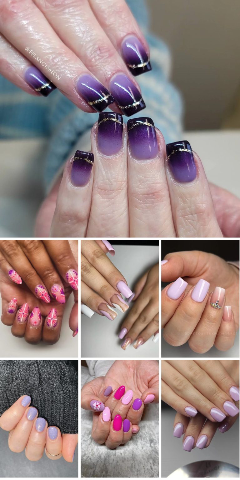 19 Cute Purple Nails
